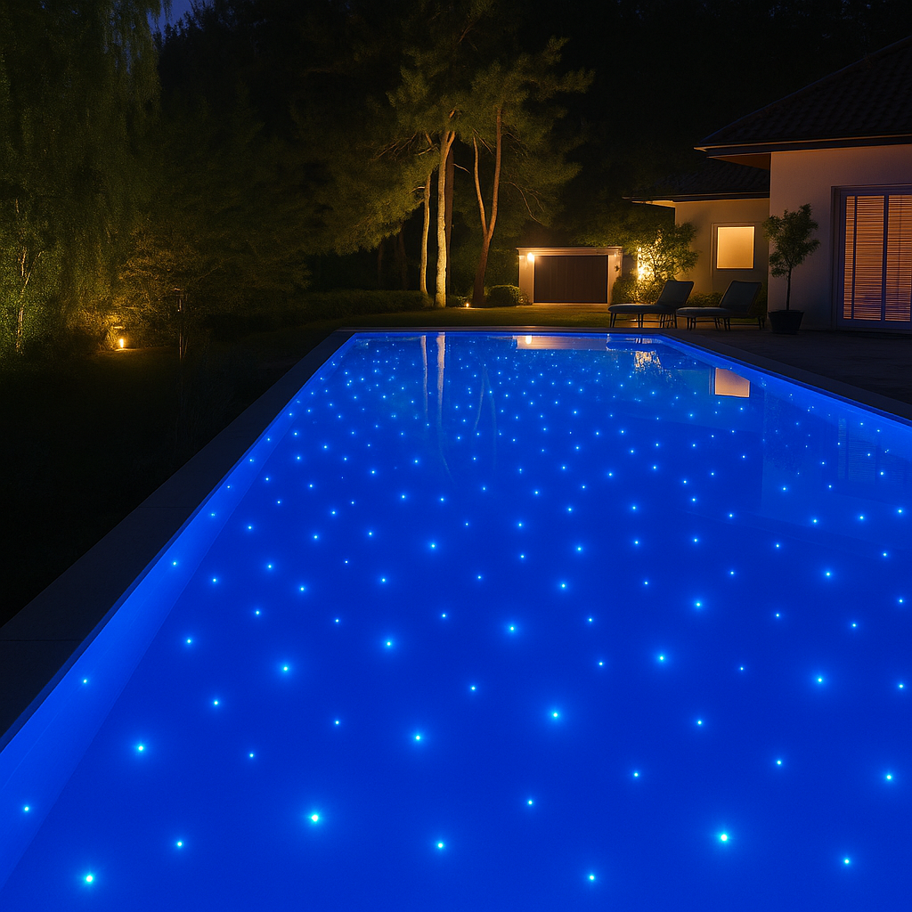 Illuminated pool